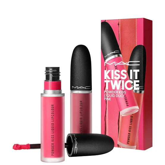 Mac Cosmetics kiss it twice powder kiss liquid duo pink